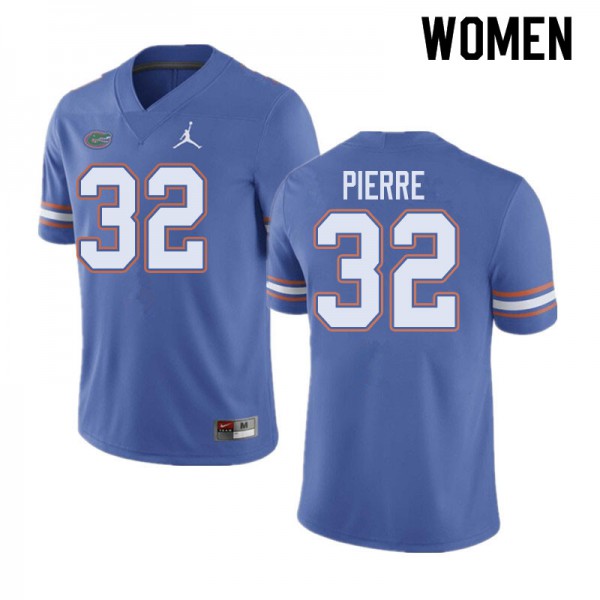Jordan Brand Women #32 Jesiah Pierre Florida Gators College Football Jerseys Blue
